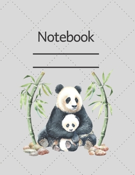 Notebook: Cute Panda - Lined Notebook Journal - 120 pages - Standart (8.5 x 11 inches)