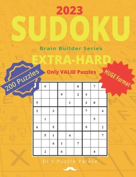Paperback Extra-Hard Sudoku 2023 Book