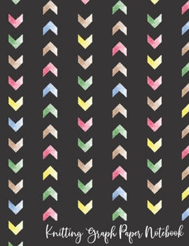 Knitting Graph Paper Notebook: Knitter's Paper 4:5 Ratio - Colorful
