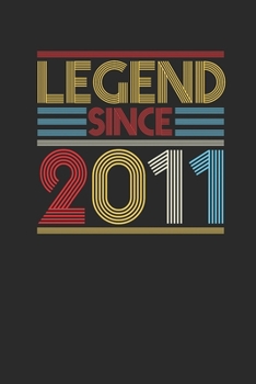 Paperback Legend Since 2011: Graph Paper Notebook (6" x 9" - 120 pages) Birthday Themed Notebook for Daily Journal, Diary, and Gift Book