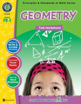 Paperback Geometry, Grades PK-2 [With 3 Transparencies] Book