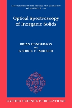 Paperback Optical Spectroscopy of Inorganic Solids Book