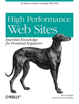 Paperback High Performance Web Sites: Essential Knowledge for Front-End Engineers Book