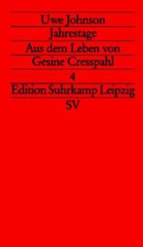 Paperback Jahrestage IV. Aus dem Leben von Gesine Cresspahl. [German] Book