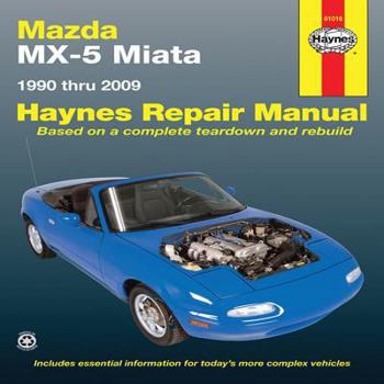 Paperback Haynes Mazda MX-5 Miata Automotive Repair Manual: 1990 Through 2009 Book