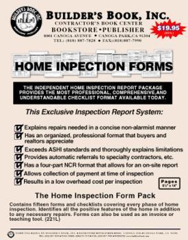 Ring-bound FORM 221L - Benchmark Home Inspection Form Pack - 15-Form Pack (8.5"x14") Book