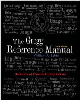 Spiral-bound The Gregg Reference Manual, 10th Edition (University of Phoenix Custom Edition) Book