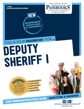 Paperback Deputy Sheriff I (C-4626): Passbooks Study Guide Volume 4626 Book