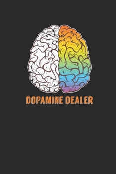 Paperback Dopamine Dealer: Fitness Trainer Notebook, Dotted Bullet (6" x 9" - 120 pages) Sports Themed Notebook for Daily Journal, Diary, and Gif Book