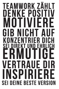 Denke positiv, vertraue, sei deine beste Version.: Das linierte Notizbuch in ca. A5 Format mit motivierenden Sprüchen. Ein unvergessliches ... geeignet für ein Tagebuch! (German Edition)