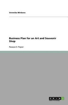 Paperback Business Plan for an Art and Souvenir Shop Book