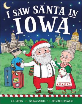 Hardcover I Saw Santa in Iowa Book
