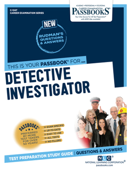 Paperback Detective Investigator (C-1247): Passbooks Study Guide Volume 1247 Book