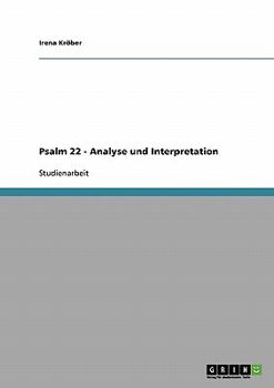 Paperback Psalm 22 - Analyse und Interpretation [German] Book