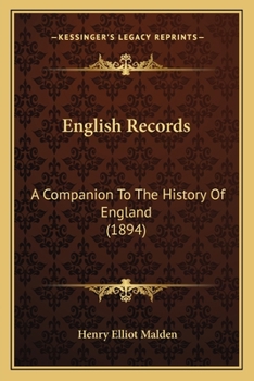 English Records: A Companion to the History of England