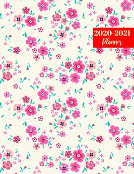 Paperback 2020-2021 Planner: Cute 2 Year Calendar 2020-2021 Daily, Weekly & Monthly - 24 Months Agenda Personal Appointment Book