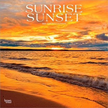 Sunrise Sunset 2027 12 X 24 Inch (Hanging) Monthly Square Wall Calendar Plastic-Free