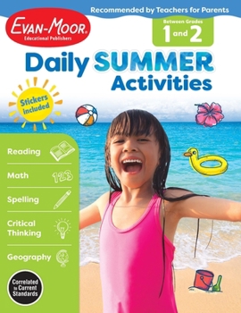 Paperback Daily Summer Activities: Between 1st Grade and 2nd Grade, Grade 1 - 2 Workbook Book