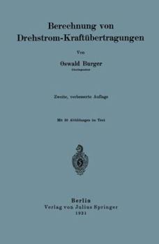 Paperback Berechnung Von Drehstrom-Kraftübertragungen [German] Book