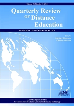 Paperback Quarterly Review of Distance Education Book