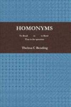 Paperback Homonyms Book