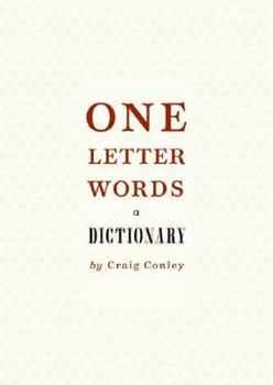 Hardcover One-Letter Words, a Dictionary Book