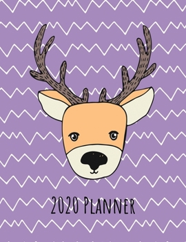 2020 Planner: Weekly Dated With Inspirational Quotes Purple - Deer (Cute & Adorable Calendar Planners for All)