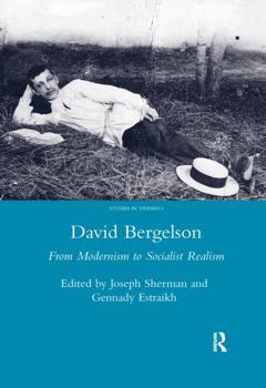 Paperback David Bergelson: From Modernism to Socialist Realism. Proceedings of the 6th Mendel Friedman Conference Book