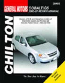 Paperback General Motors Chevrolte Cobalt & Pontiac G5 2005-07 Repair Manual Book