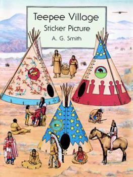 Paperback Teepee Village Sticker Picture (Dover Sticker Books) Book