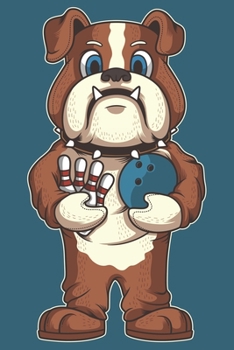 2020 Week To View Dated Planner Diary: 6x9 Inches Paperback Bulldog Bowling Mascot