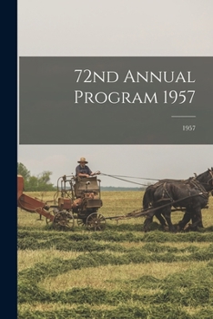 Paperback 72nd Annual Program 1957; 1957 Book