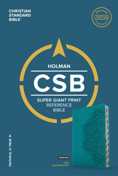 Imitation Leather CSB Super Giant Print Reference Bible, Teal Leathertouch, Indexed [Large Print] Book