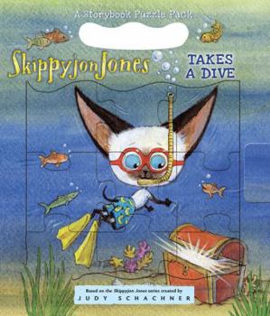 Hardcover Skippyjon Jones Takes a Dive [With Puzzle] Book