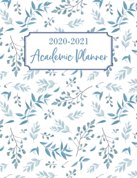 Paperback Academic Planner 2020-2021: Academic Year July 2020 - June 2021, 7 Subject Weekly Student Planner + Monthly Calendars & Goals Section, Homework Pl Book