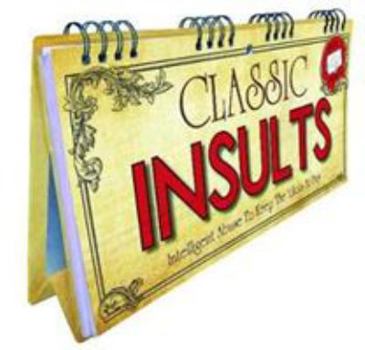Hardcover CLASSIC INSULTS FLIP BOOK