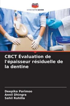 Paperback CBCT Évaluation de l'épaisseur résiduelle de la dentine [French] Book