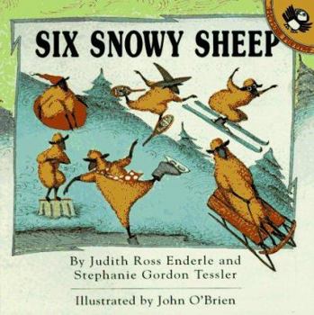 Paperback Six Snowy Sheep (Picture Puffins) Book