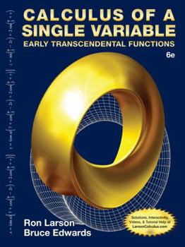Paperback Student Solutions Manual for Larson/Edwards' Calculus of a Single Variable: Early Transcendental Functions, 6th Book