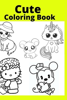 Paperback Cute Coloring Book: Kids for Ages 4-8 Book