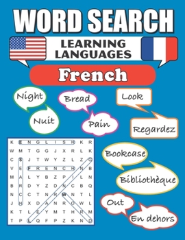 Paperback Word Search French: Word Find Puzzles Book