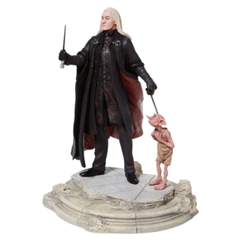 Gift Wizarding World of Harry Potter Lucius Malfoy and Dobby Figurine Book
