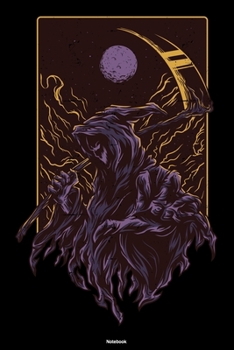 Notebook: Grim Reaper Horror Journal Demon Monster Composition Book Halloween Gift