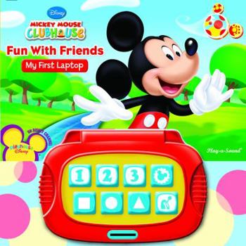 Hardcover Mickey Mouse Clubhouse My First Laptop Book