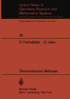 Paperback Ökonometrische Methoden [German] Book