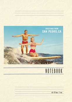 Paperback Vintage Lined Notebook Greetings from San Pedro Book