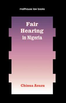 Paperback Fair Hearing in Nigeria Book