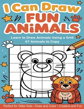 Paperback I Can Draw Fun Animals: Learn to draw animals book for kids, Perfect for Older Kids, Color and Draw, Creative and Fun Book