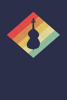 Cellist Notebook: Retro Vintage 80s Cello 6 x 9 Lined Ruled Journal Gift for Cellists And Cello Lovers (108 Pages)