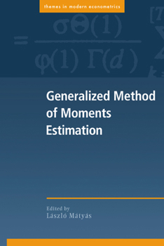 Paperback Generalized Method of Moments Estimation Book